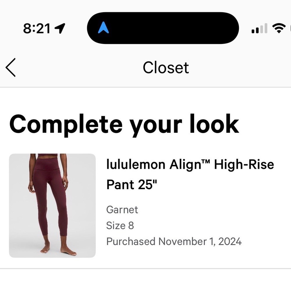 lululemon athletica Garnet Align High-Rise Pant 25"